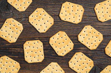 Square crackers background