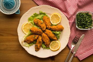 Mercimek Koftesi / Turkish Food with Bulgur and Lentil.