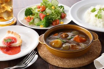 野菜カレー　サラダ＆ドリンクセット