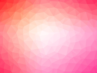 Abstract red orange pink gradient polygon shaped background