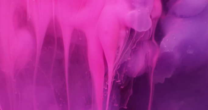 Abstract extrime macro composition of coloured liquids. 4k. Shot on RED.