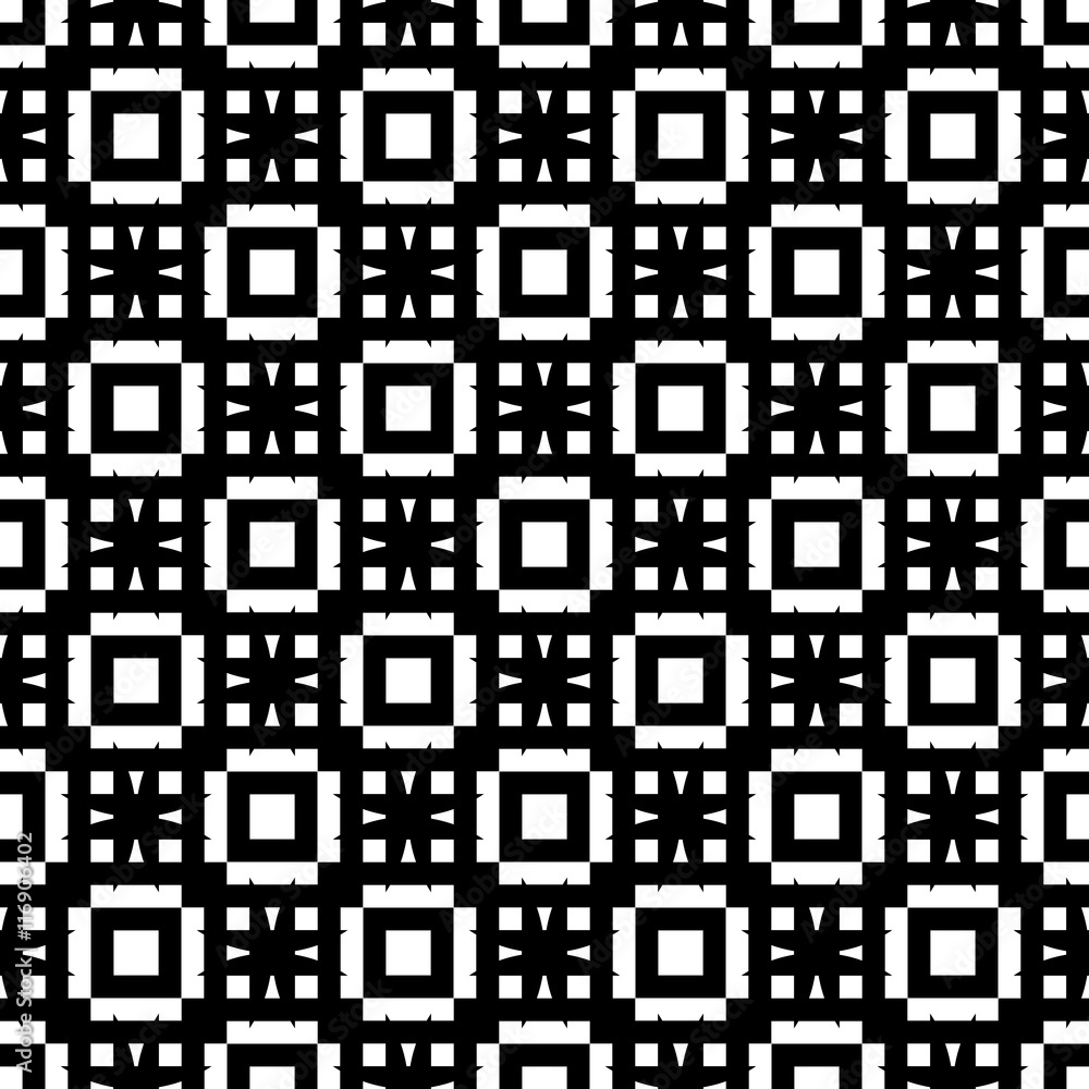 Poster Geometric repeatable grid, mesh pattern. mosaic of intersecting