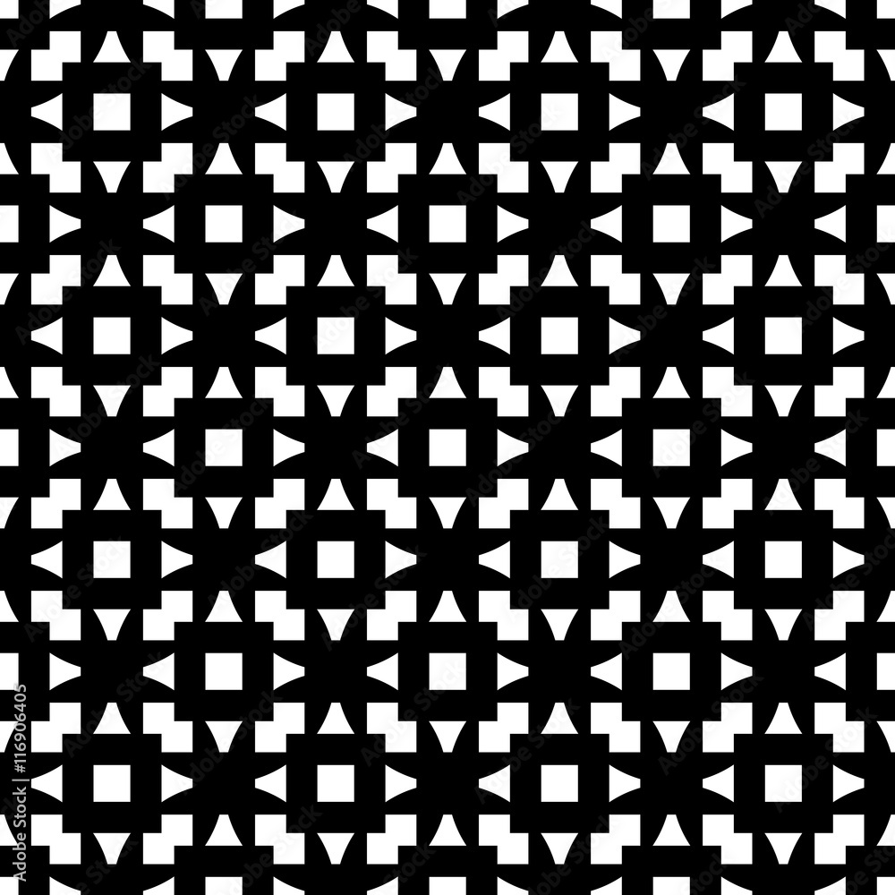 Poster Geometric repeatable grid, mesh pattern. mosaic of intersecting