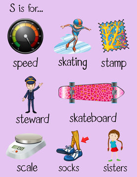 English words begin with letter S