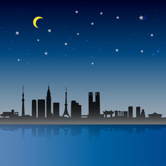 Tokyo City Night Scene