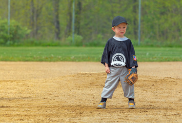 Obraz premium Child Playing Baseball
