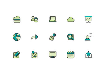 web elements vector icon