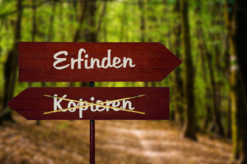 Schild 104 - Erfinden