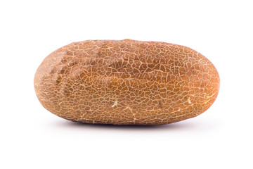 Chinese yellow cucumber on white background