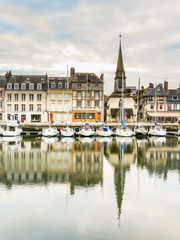 Old port. Honfleur, Normandy, France