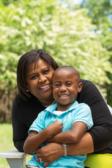 African American Grandmother And Grandson
