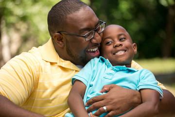 African American Father and Son