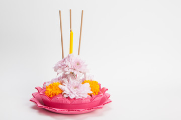 Krathong Made from natural materials.