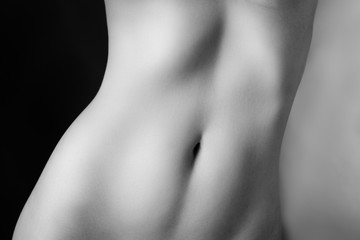 abstract nude woman's body