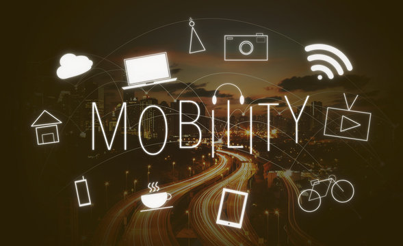 Digital Innovate Electronics Network Concept