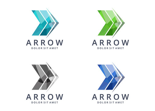 Arrow logo.  4 versions 