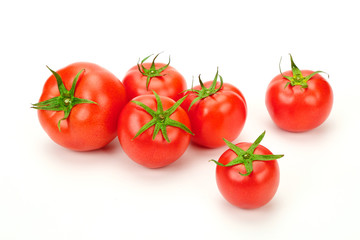 tomatoes In white background