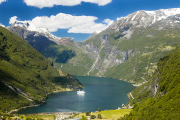 Naklejka na ściany i meble landscape in Norway
