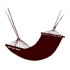 Hammock. Vector drawing