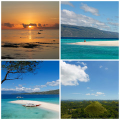 Collage Filippine - spiaggia e natura