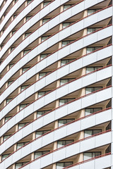 Balconies in Curved Hotel