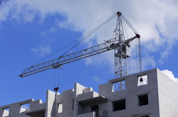 the construction crane