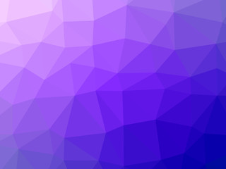 Abstract purple blue gradient low polygon shaped background