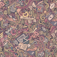 Obraz premium school seamless pattern