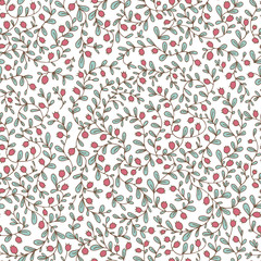 Seamless floral natural vector background