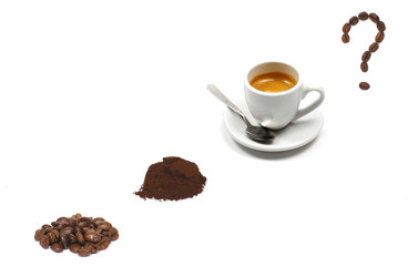 Coffee beans ground beans espresso