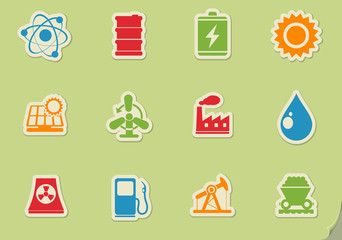 Icon Set, Energy and Industry