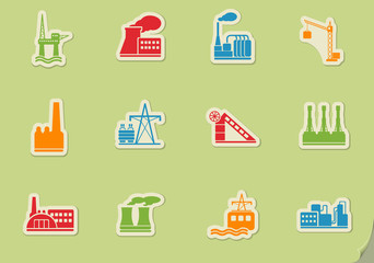Industrial simply icons