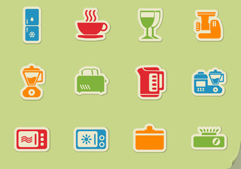 Kitchen Utensils Icon Set