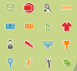 Tennis simply icons