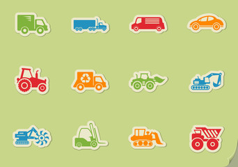 Transportation simply icons