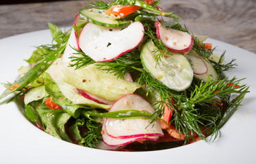 Fresh green salad