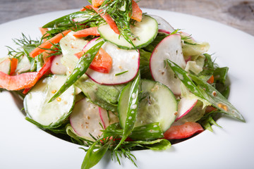 Fresh green salad