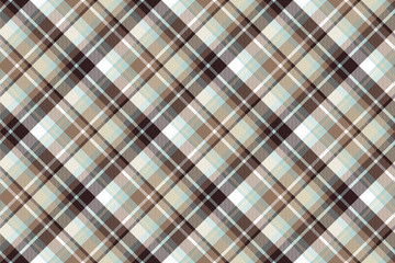 Brown blue diagonal fabric seamless pattern