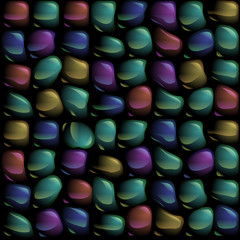 Colors pearl sea stones seamless pattern