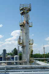 Chemical manufacturing plant construction
