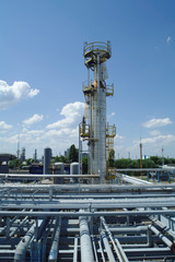 Chemical manufacturing plant construction