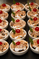  Banoffee pie in  cup , sweet dessert