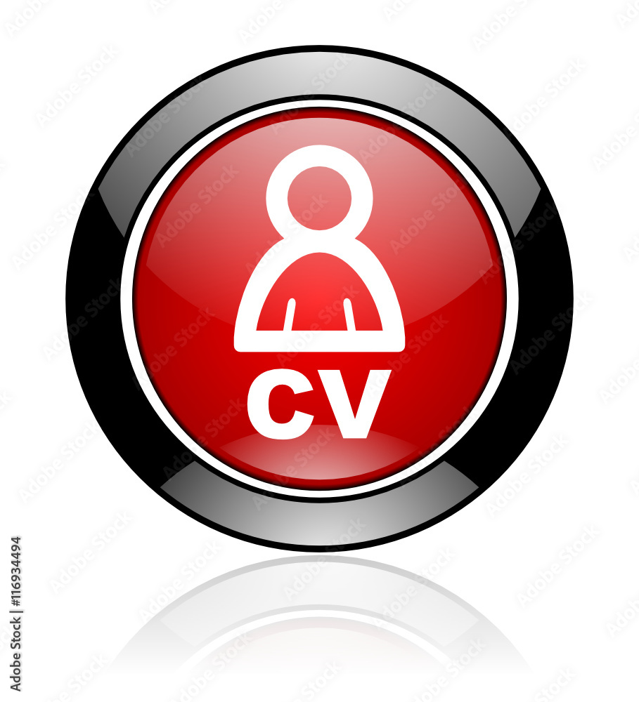 Poster glossy vector cv icon
