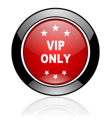 Red round vector icon