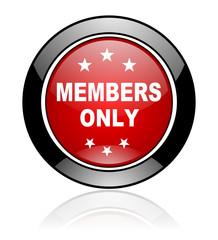 Red round vector icon