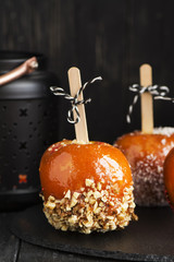 Candy apples for halloween party
