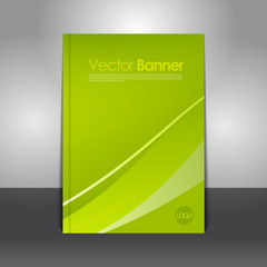 Modern vector abstract brochure. Stylish presentation of business poster. Business annual report cover template design.