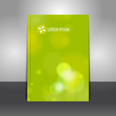 Modern vector abstract brochure. Stylish presentation of business poster. Business annual report cover template design.