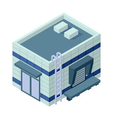 Isometric building vector illustration