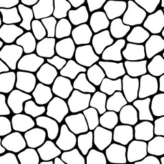 Vectortextuur - naadloos patroon van onregelmatige cellen